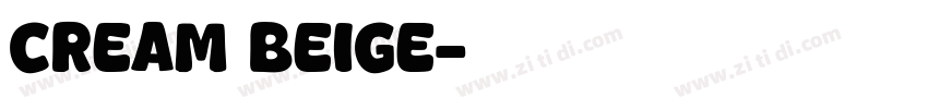 cream beige字体转换